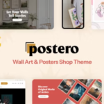 Postero Wall Art & Poster WooCommerce Theme